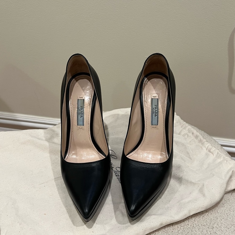Prada Leather Platform Pumps / Heels - Picture 2 of 6